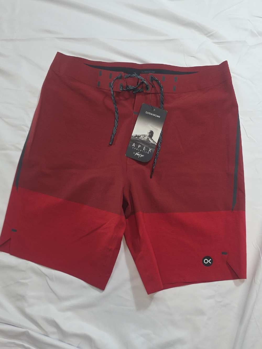 NWT Men's Kelly Slater's Outerknown "Apex Evolution Trunk" W 29" x L 19" in Red